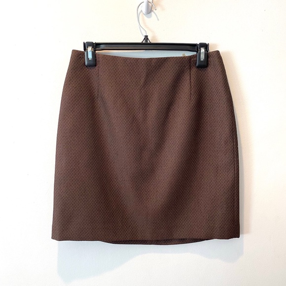 Tahari Dresses & Skirts - TAHARI Tweed Brown Lined Mini Skirt